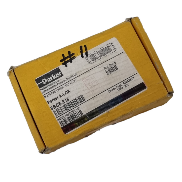 PARKER A-LOK 8BC8-316 Bulkhead Union