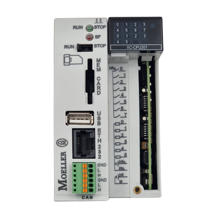 EATON MOELLER XC-CPU201-EC512K-8DI-6DO-XV CPU Module