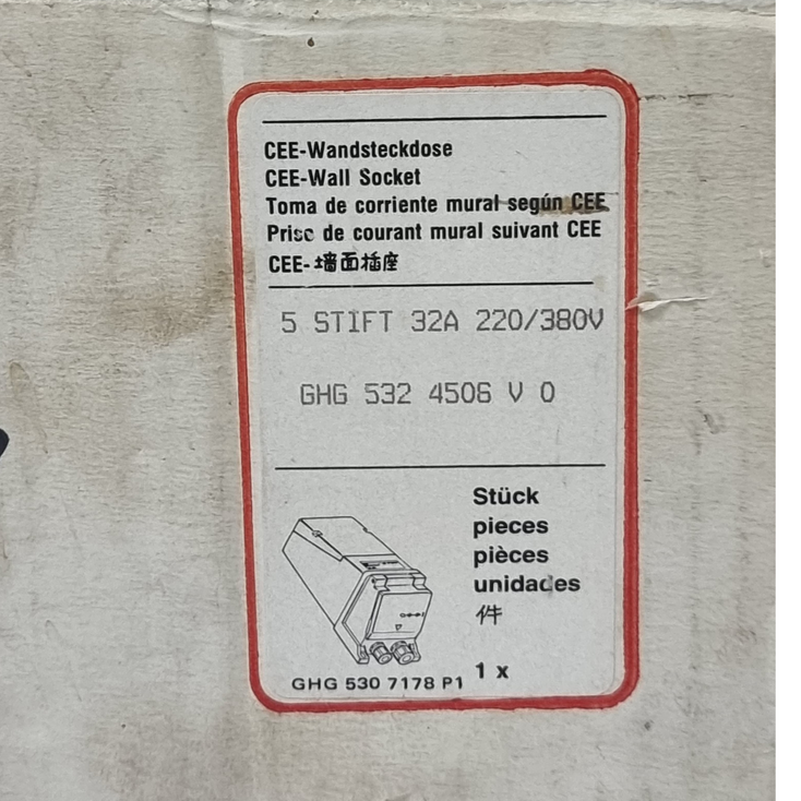ABB GHG5324506V0 CEE Wall Socket
