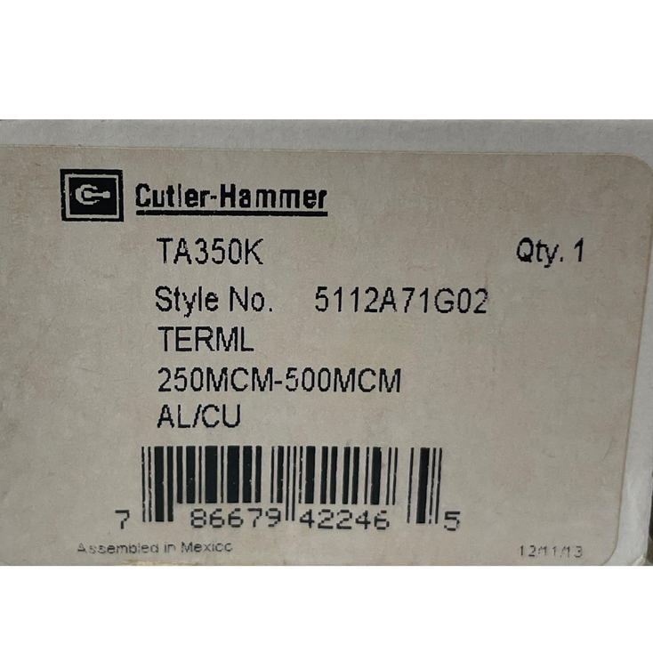 CUTLER-HAMMER TA350K Terminal Lug