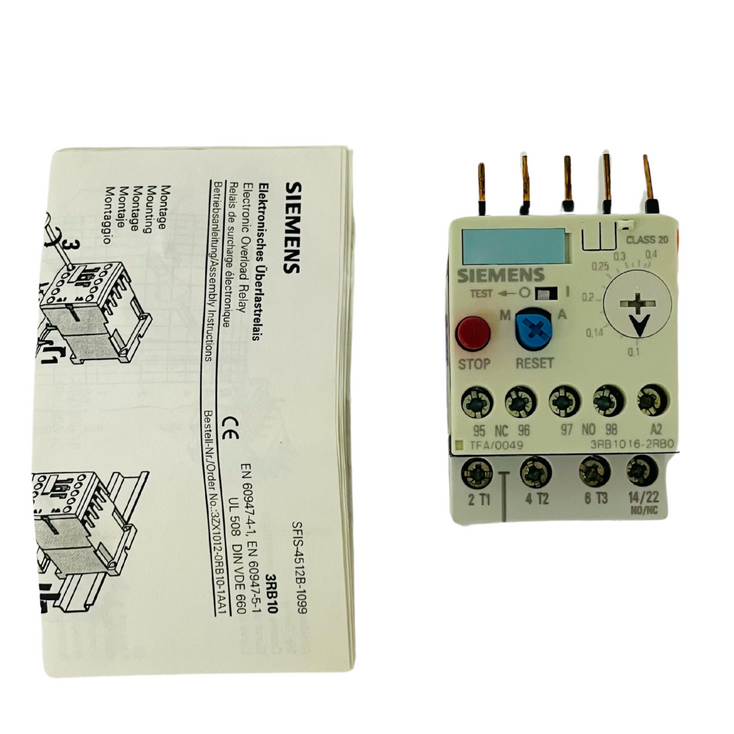 SIEMENS 3RB1016-2RB0 Thermal Overload Relay