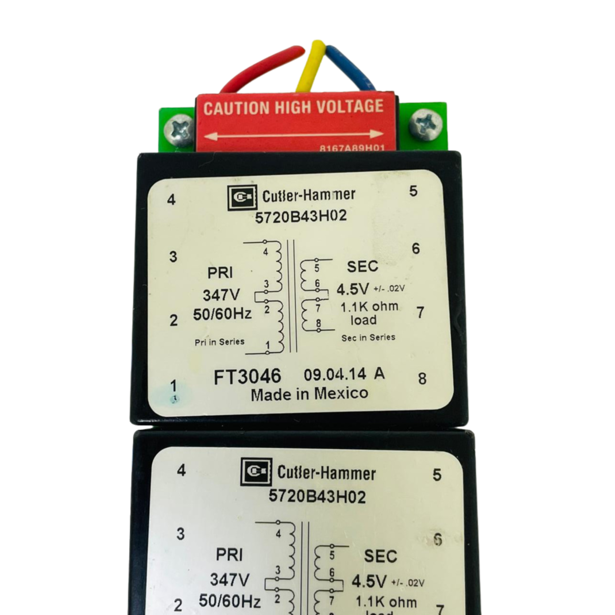 Cutler-Hammer 5720B43H02 Control Transformer 347V To 4.5V – We Sell Stocks