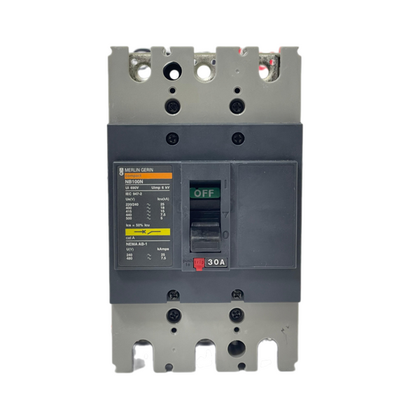 Merlin Gerin NB100N 3 Pole 30A Circuit Breaker 28433 – We Sell Stocks