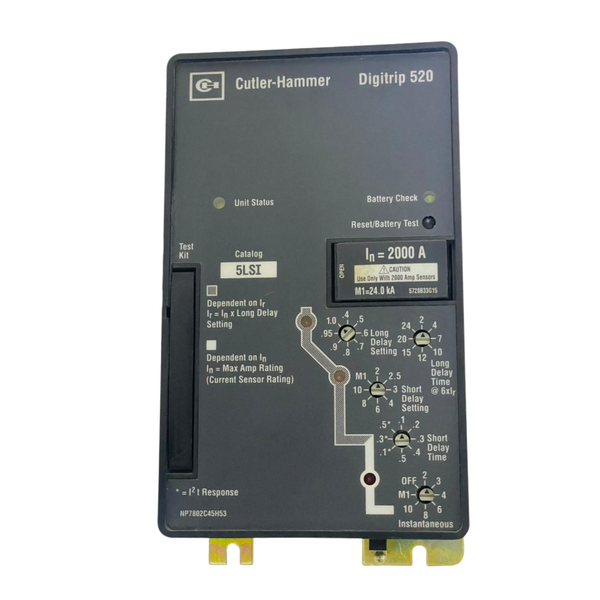 Cutler-Hammer Digitrip 520 5LSI Trip Unit NP7802C45H53 2000A – We Sell ...