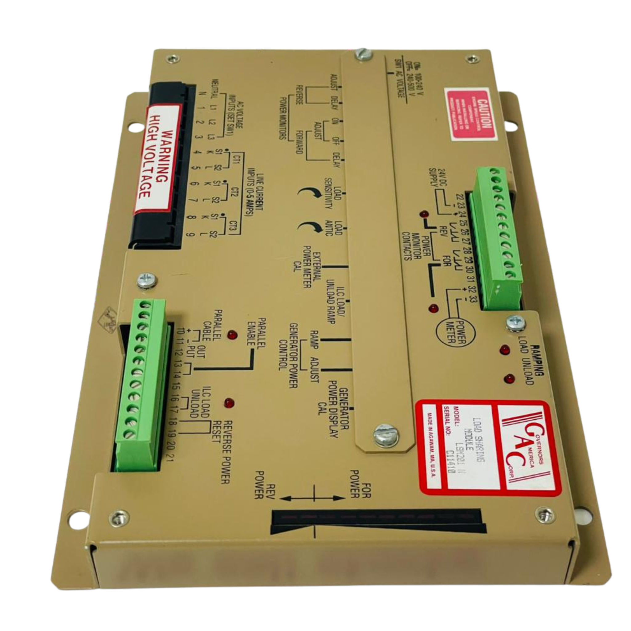 GOVERNORS AMERICA CORP. LSM201N Load Sharing Module – We Sell Stocks