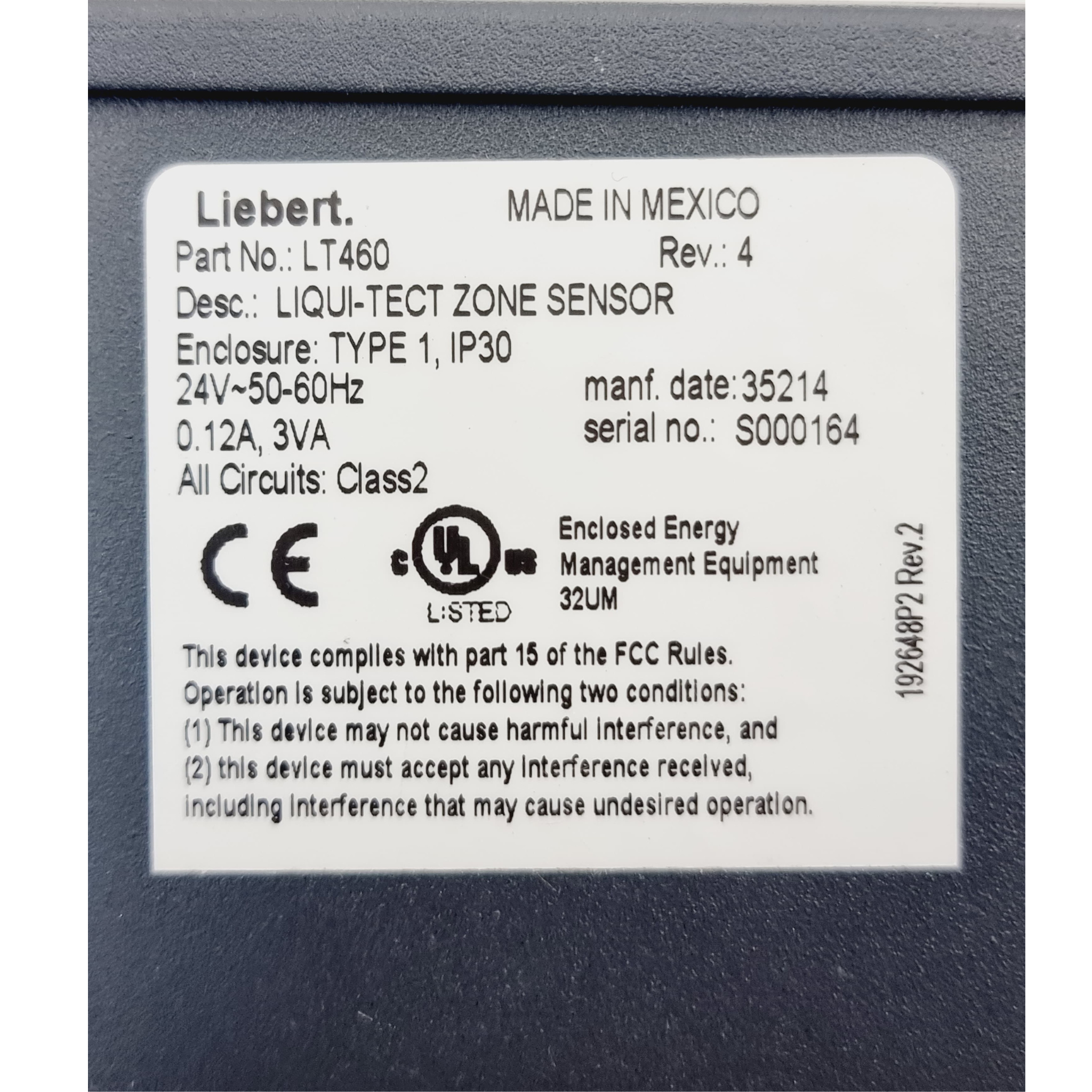 Lt460 EMERSON LIEBERT LT460 Leak Detection Sensor – We Sell Stocks