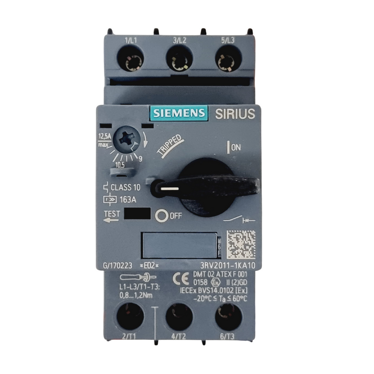 SIEMENS 3RV2011-1KA10 Motor Protection Circuit Breaker