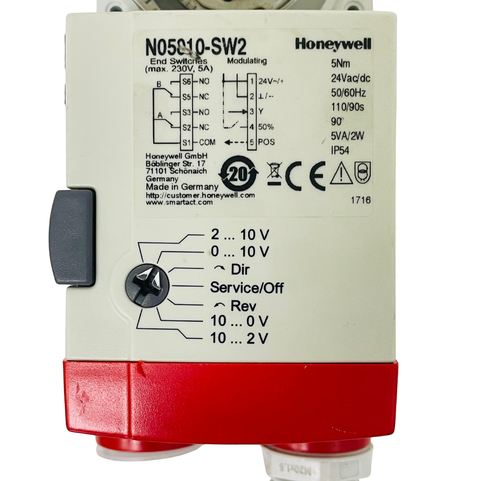 HONEYWELL N05010-SW2 Damper Actuator – We Sell Stocks
