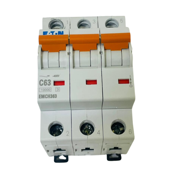 EATON EMCH363 Miniature Circuit Breaker 63A 3 Pole – We Sell Stocks