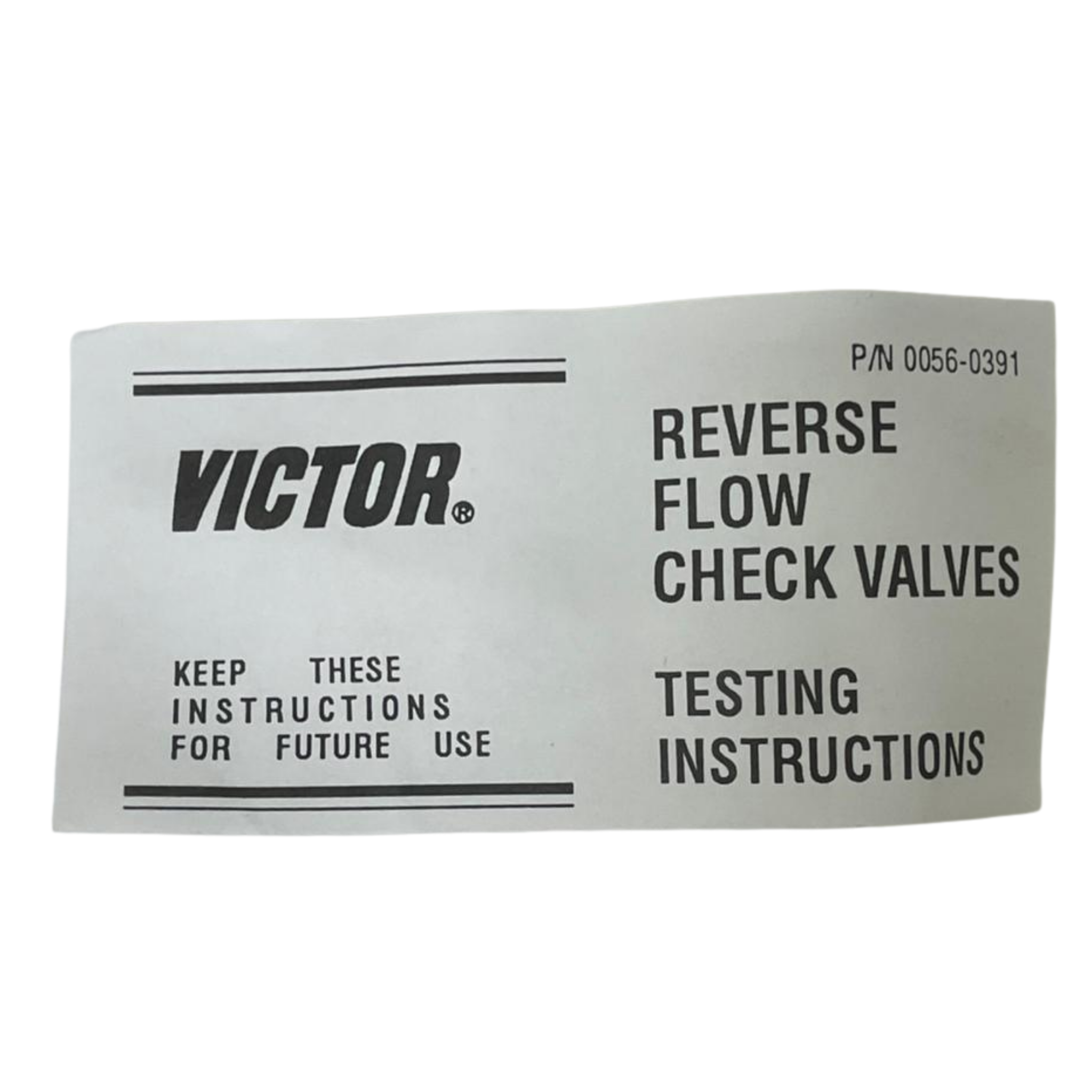VICTOR CTF CHECK Reverse Flow Check Valve 0690-0033 – We Sell Stocks