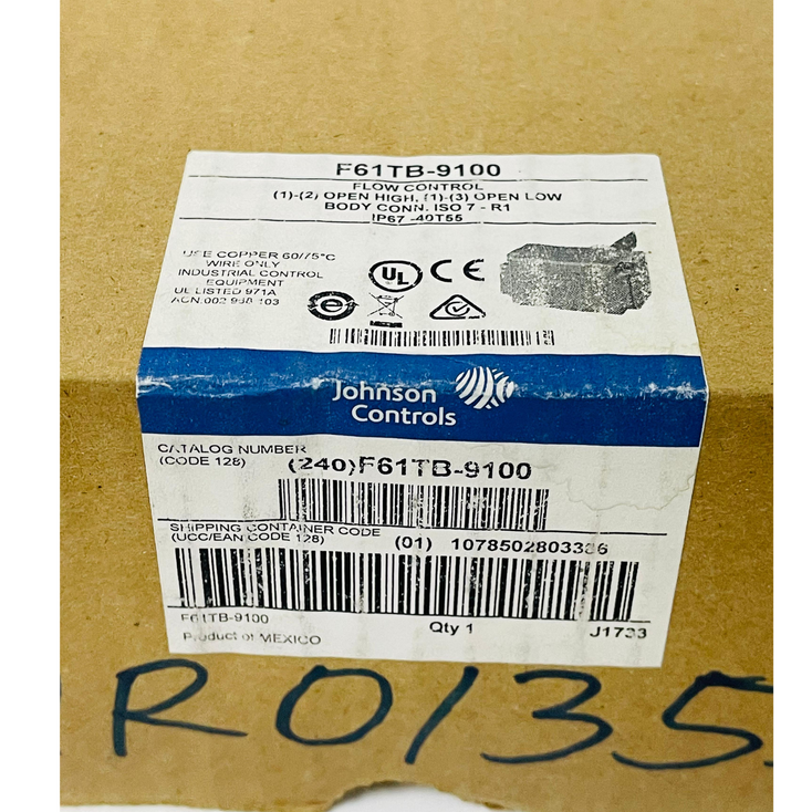 JOHNSON CONTROLS F61TB-9100 Flow Control