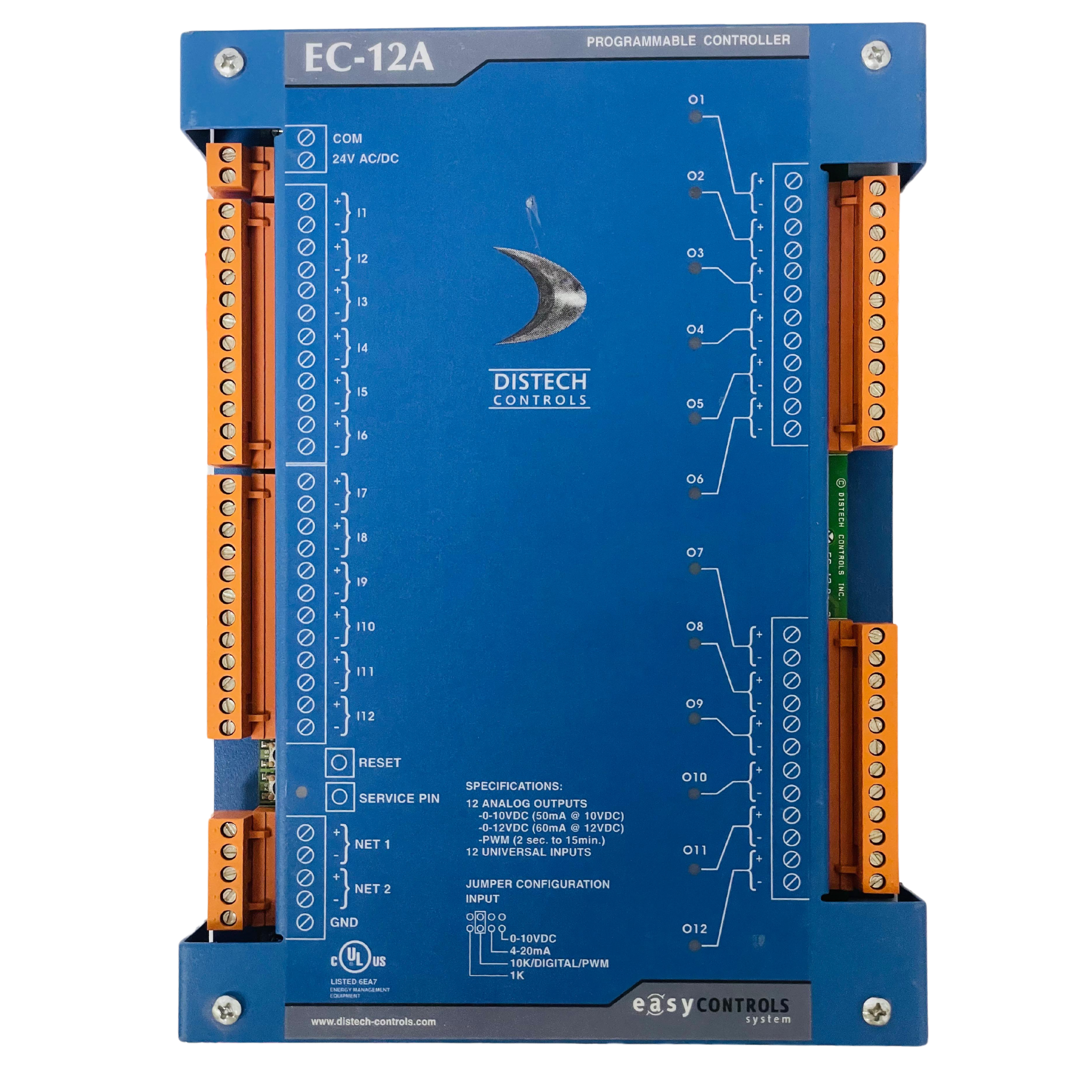 Old Distech Controllers DISTECH CONTROLS EC-12A Programmable Controller CDIP-12AX-00-02 – We ...