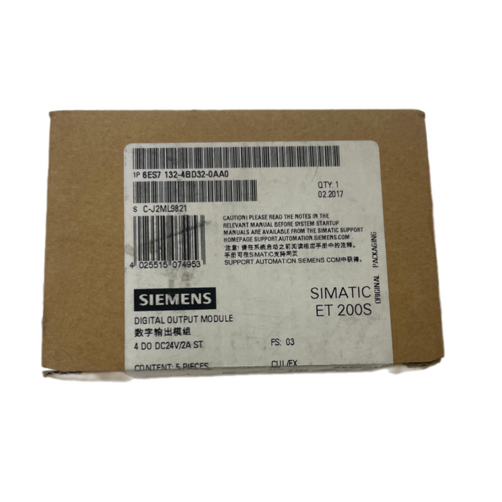 SIEMENS 6ES7132-4BD32-0AA0  Digital Output Module , 5 Pieces In Box