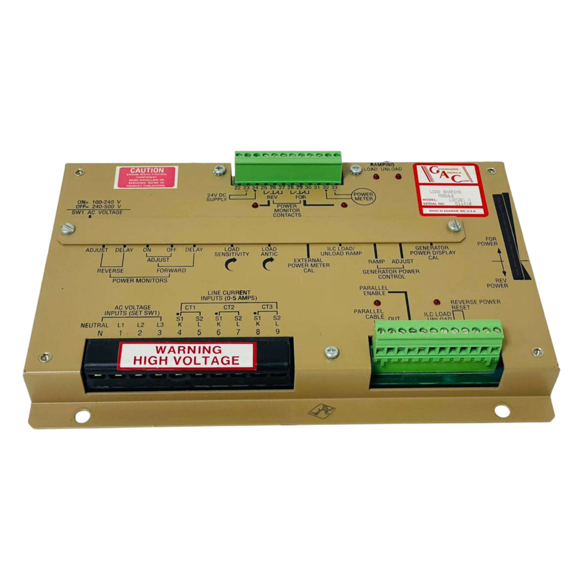GOVERNORS AMERICA CORP. LSM201N Load Sharing Module – We Sell Stocks