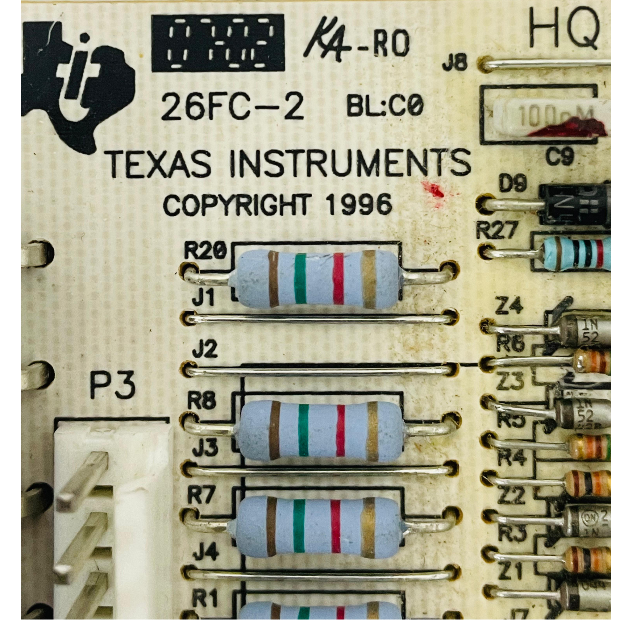 TEXAS INSTRUMENTS 26FC-2 Furnace Control Board HQ1085914TX – We Sell Stocks