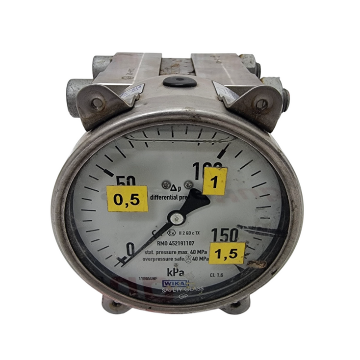 WIKA 733.14.100 RMO452191107 Differential Pressure Gauge 40MPa 0-150 kPa