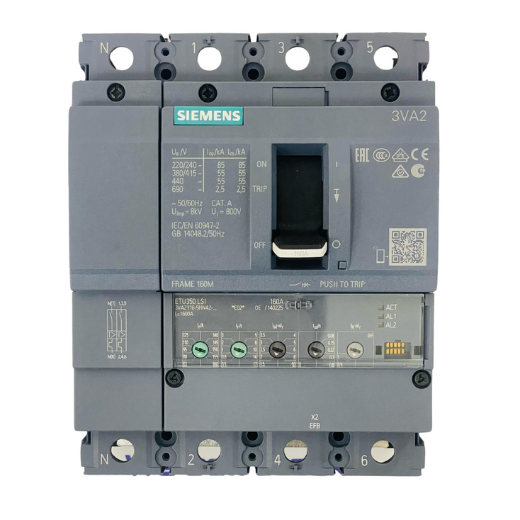 SIEMENS 3VA2116-5HN42-0AA0 Circuit Breaker 160A