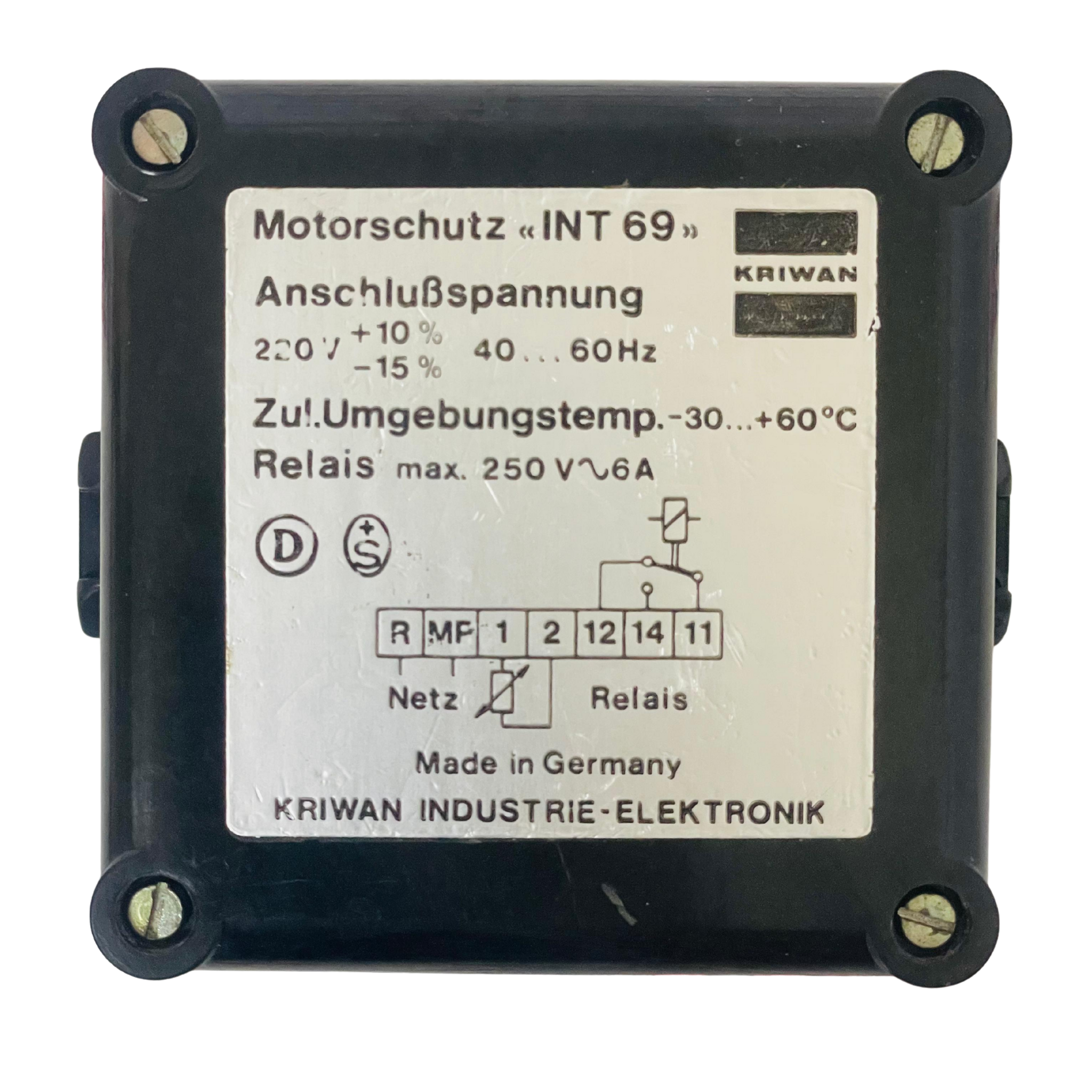 KRIWAN INT69 Motor protection trip unit 240V – We Sell Stocks