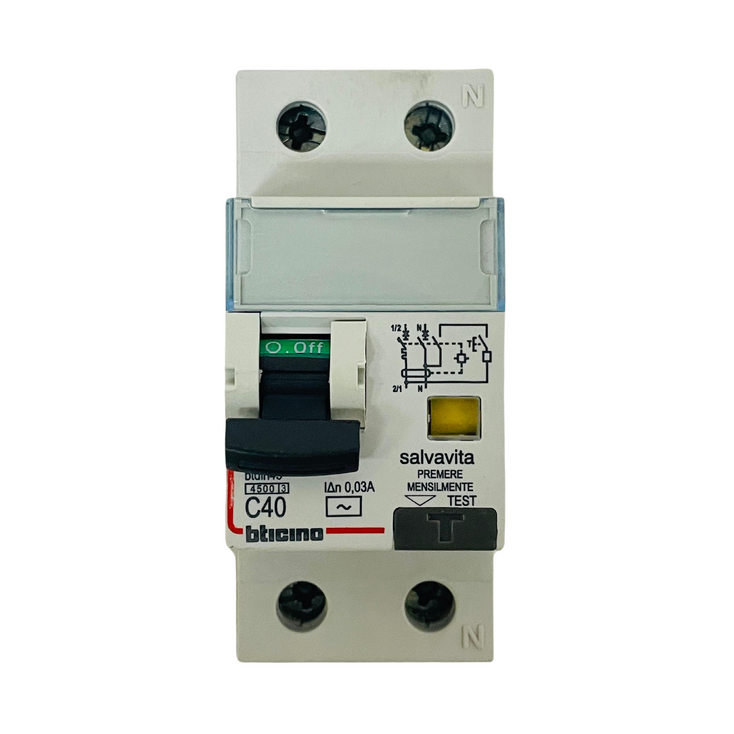 BTICINO BTDIN45 Circuit Breaker 40A GA8813AC40