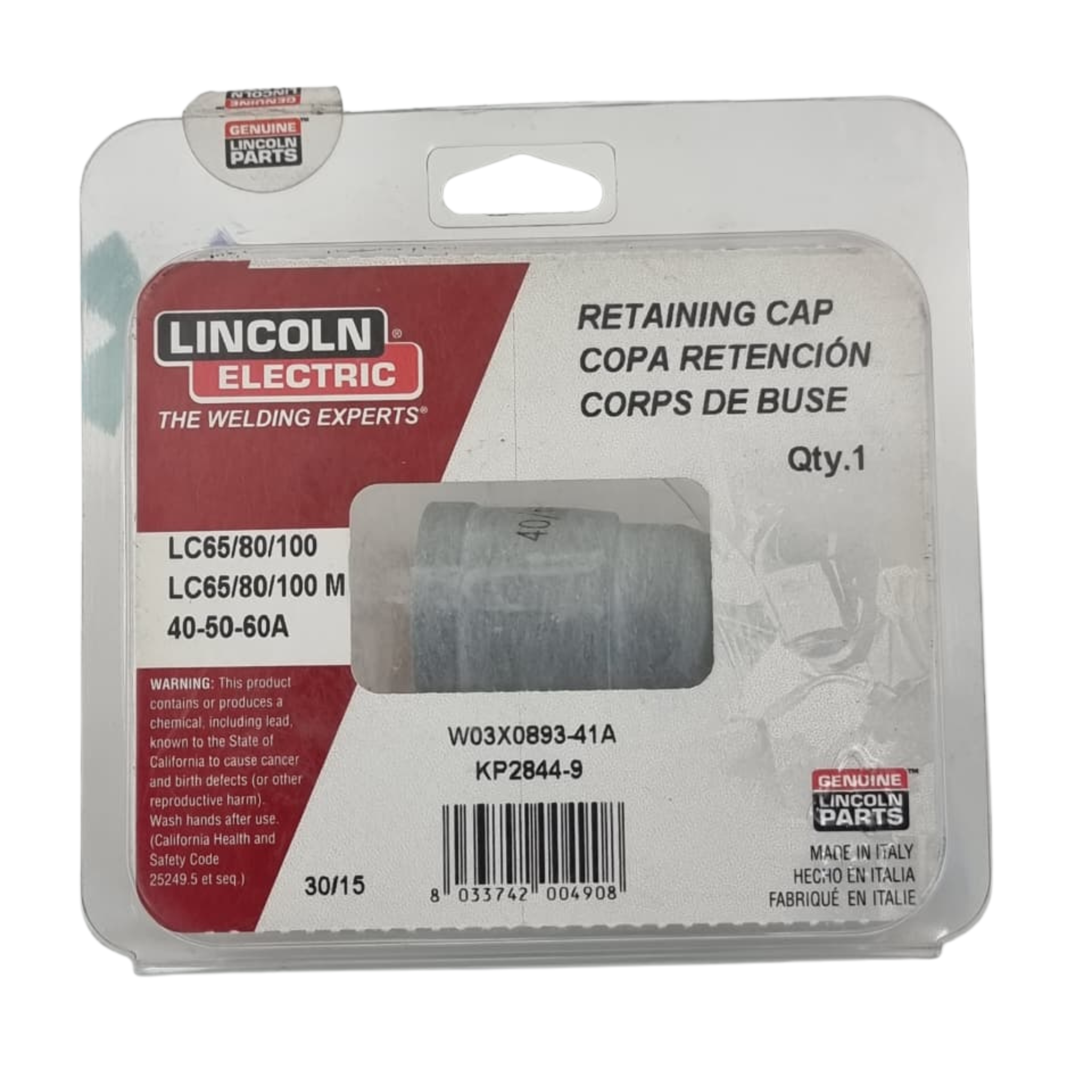 LINCOLN ELECTRIC W03X0893-41A Retaining Cap KP2844-9 – We Sell Stocks
