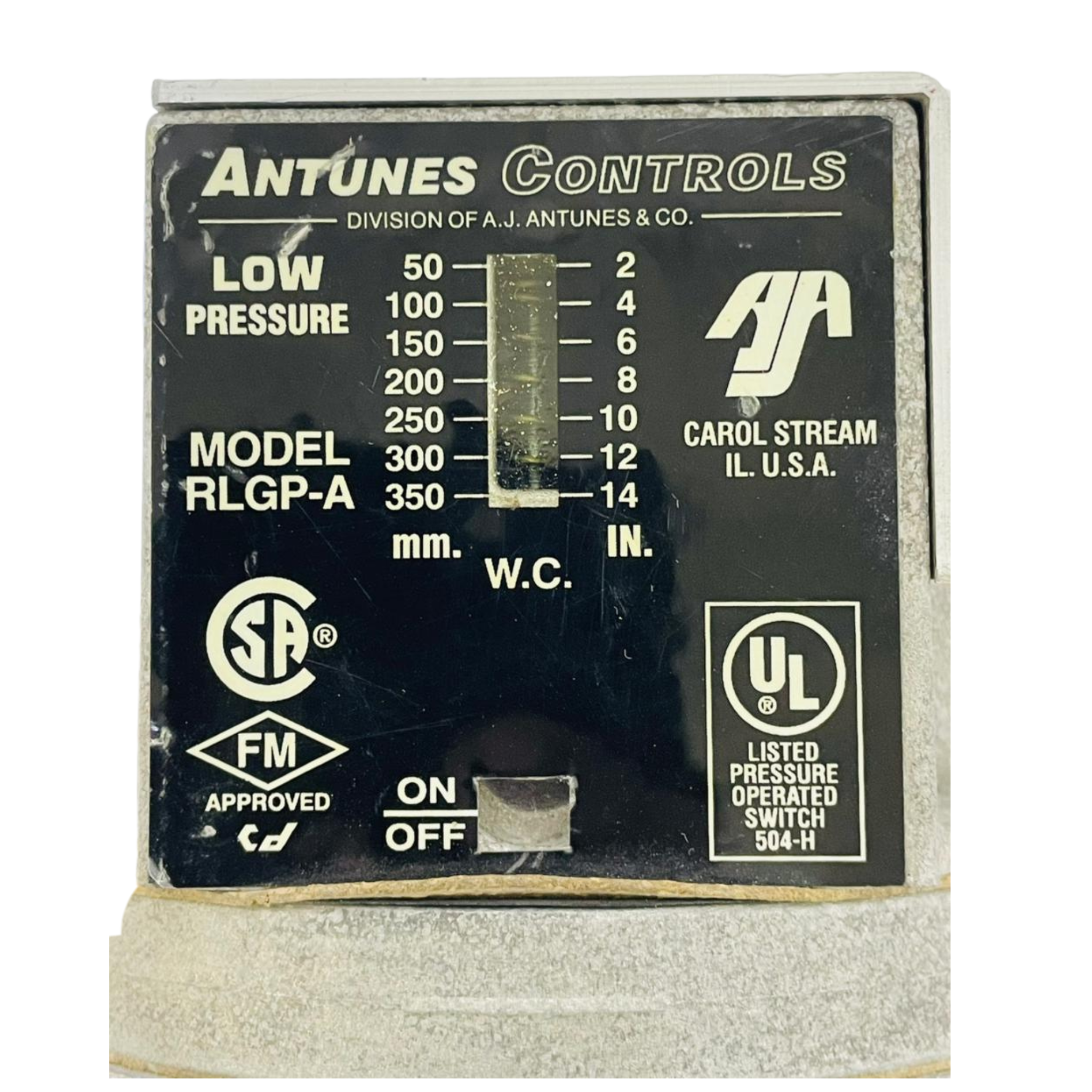 ANTUNES CONTROLS RLGP-A Low Pressure Switch – We Sell Stocks