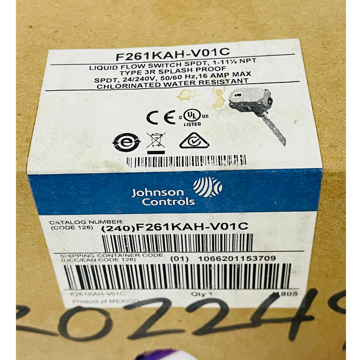 JOHNSON CONTROLS PENN F261KAH-V01C Liquid Flow Switch