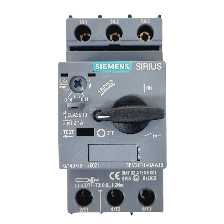SIEMENS 3RV2011-0AA10 Motor Protection Circuit Breaker