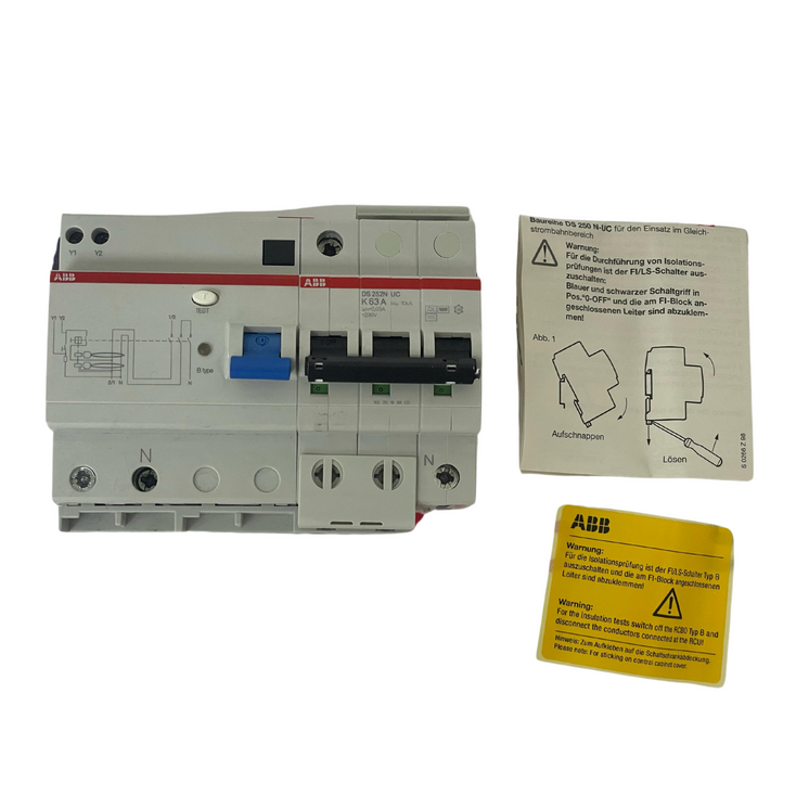 ABB 2CDR272568R1637 Circuit Breaker 63A DS252N-UC-K63/0,03
