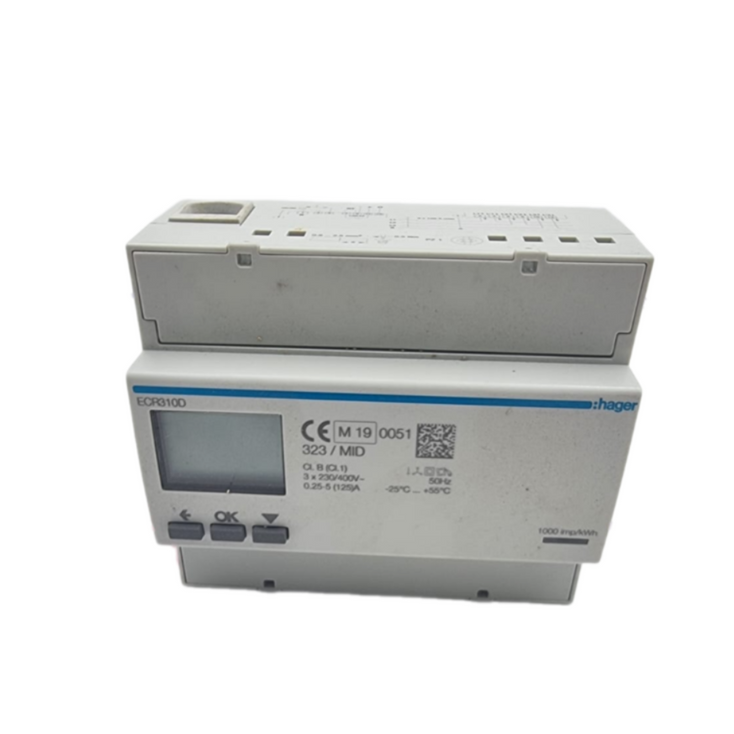 hager 3 Phase kWh Meter Direct 125A 6M MODBUS MID