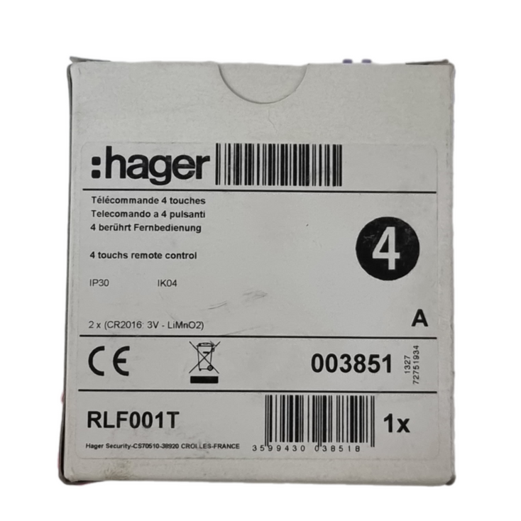 HAGER RLF001T Remote Control