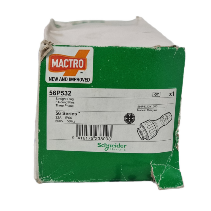 SCHNEIDER ELECTRIC 56P532 Straight Plug