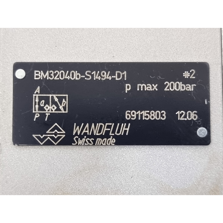WANDFLUH BM32040B-S1494-D1 Solenoid Valve
