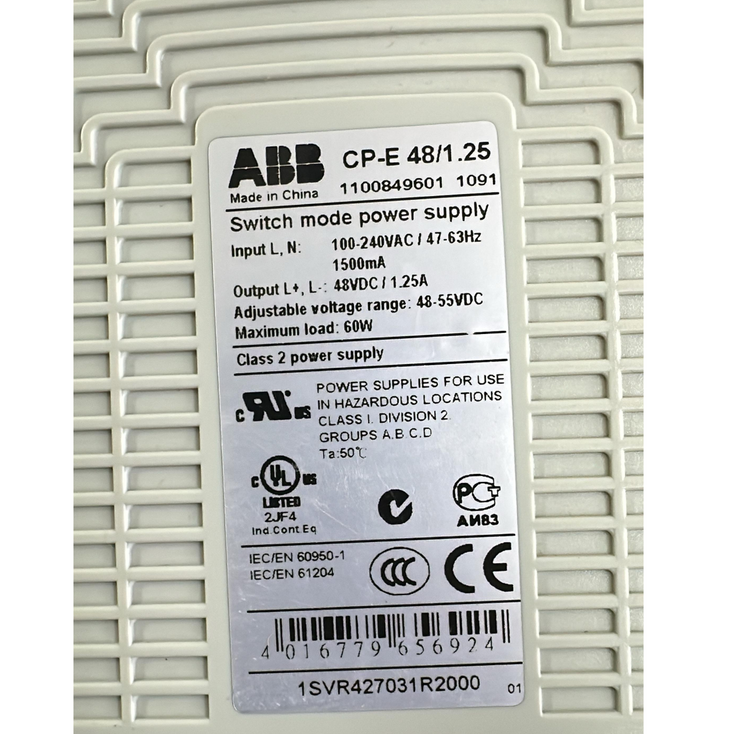 ABB CP-E48/1.25 Power Supply 1SVR427031R2000