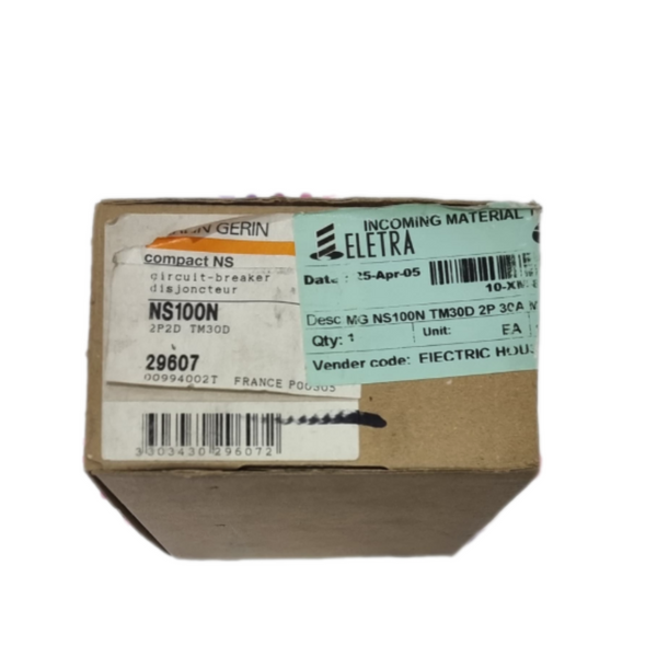 MERLIN GERIN NS100N Compact Circuit Breaker TM30D 29607 30A – We Sell ...