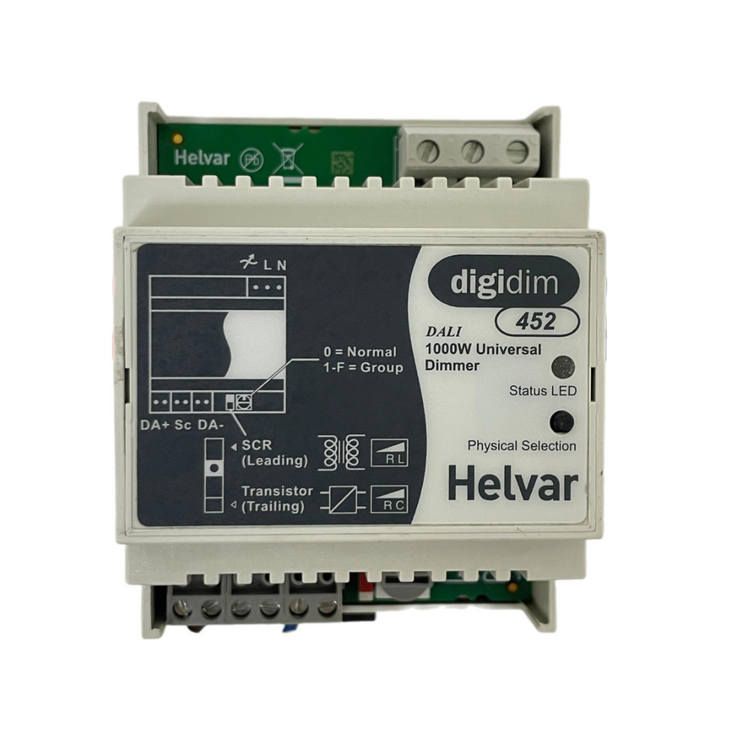 HELVAR DIGIDIM 452 DALI 1kw Universal Dimmer 85-264 VAC 45-65 Hz