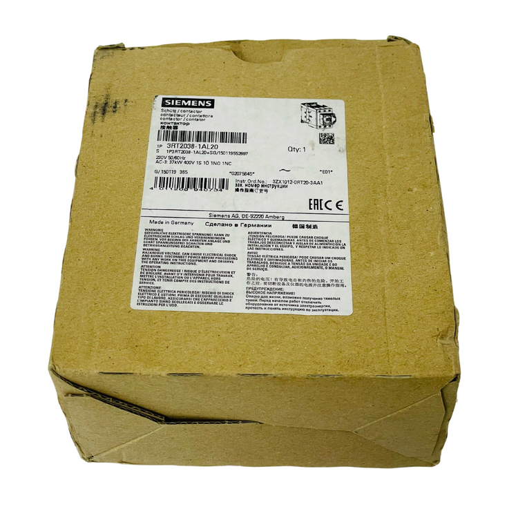 SIEMENS 3RT2038-1AL20 Contactor