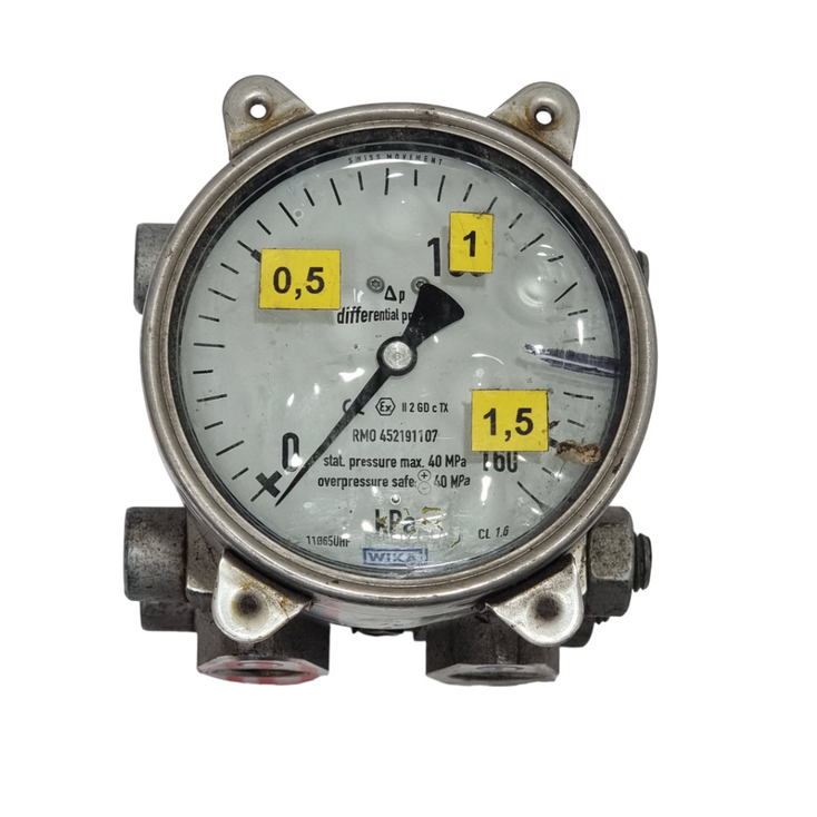 WIKA 733.14.100 RMO452191107 Differential Pressure Gauge 40MPa 0-150 kPa
