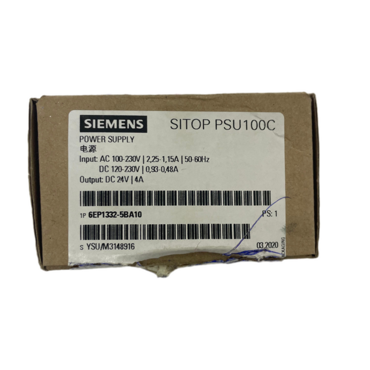 SIEMENS 6EP1332-5BA10 SITOP PSU 100C Din Rail Power Supply