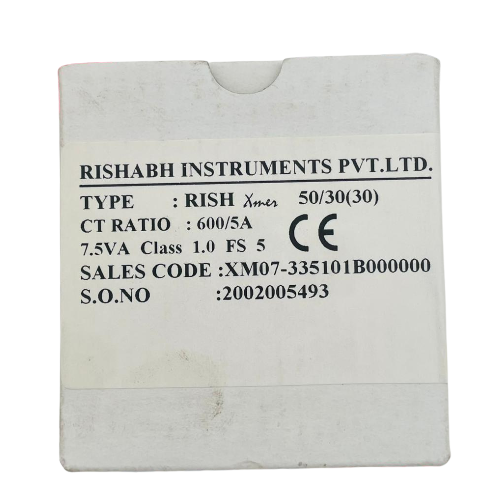 RISHABH INSTRUMENTS RISH XMER 50/30 CT 600/5A – We Sell Stocks