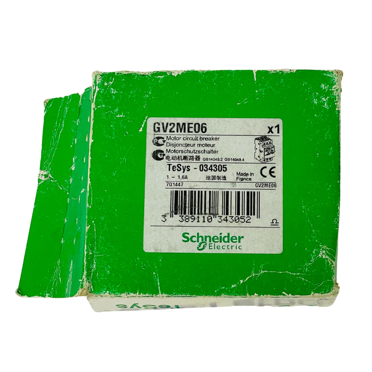SCHNEIDER ELECTRIC GV2ME06 Motor Circuit Breaker 1-1.6A
