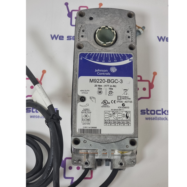 JOHNSON CONTROLS M9220-BGC-3 Rotary Actuator – We Sell Stocks