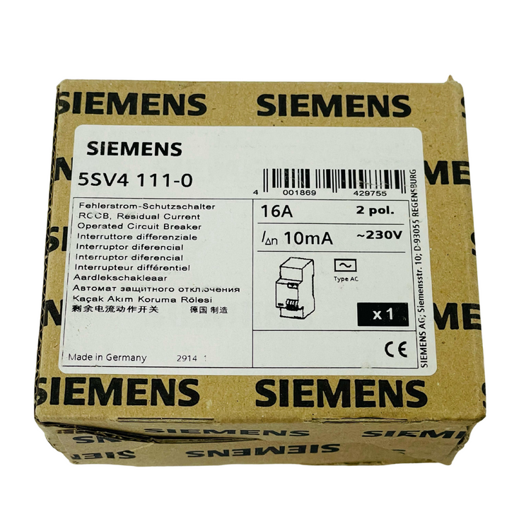 SIEMENS 5SV4111-0 Circuit Breaker 16A