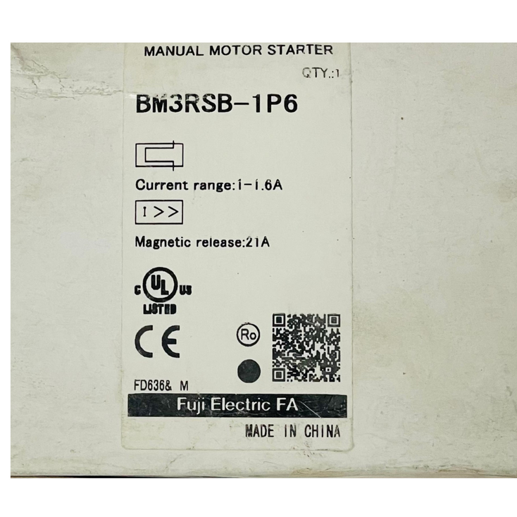 FUJI ELECTRIC BM3RSB-1P6 Motor Protection Circuit Breaker