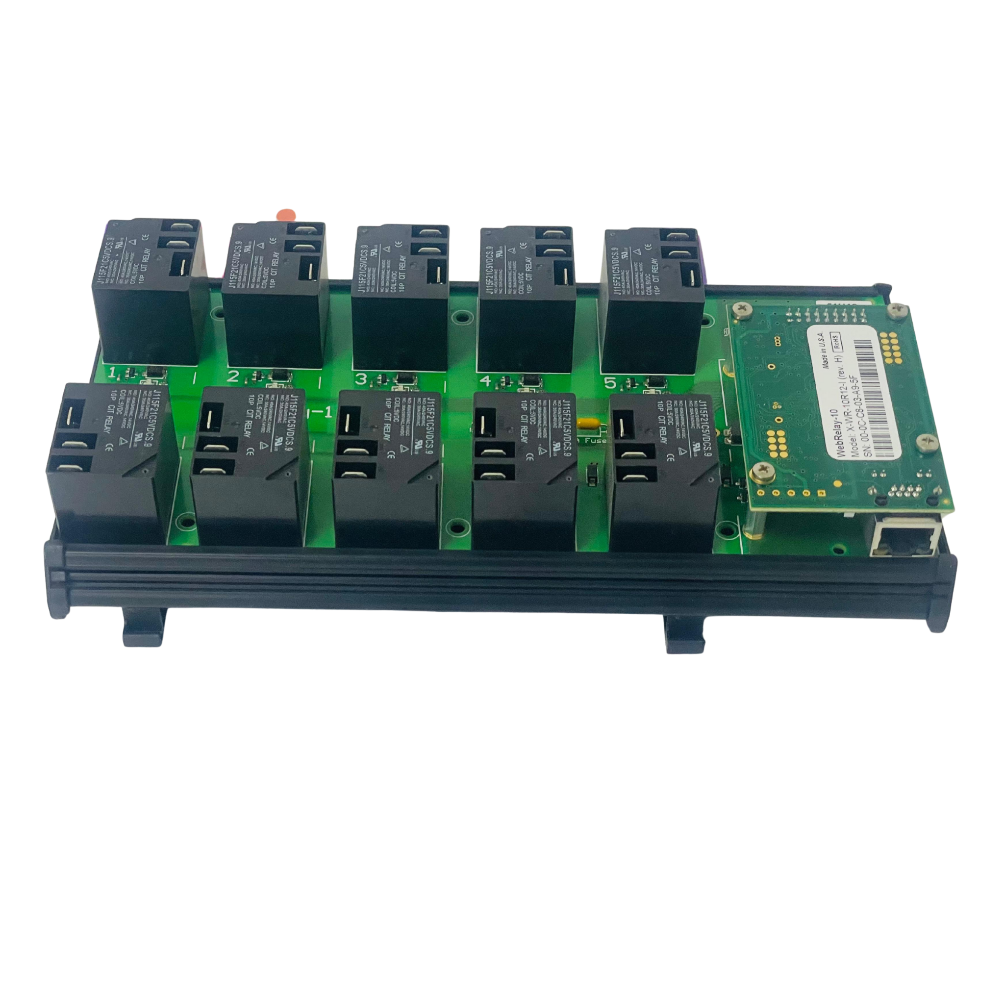 CONTROLBYWEB WEBRELAY-10 Relay Board XRDI-PCB138 , X-WR-10R12-IEB – We ...
