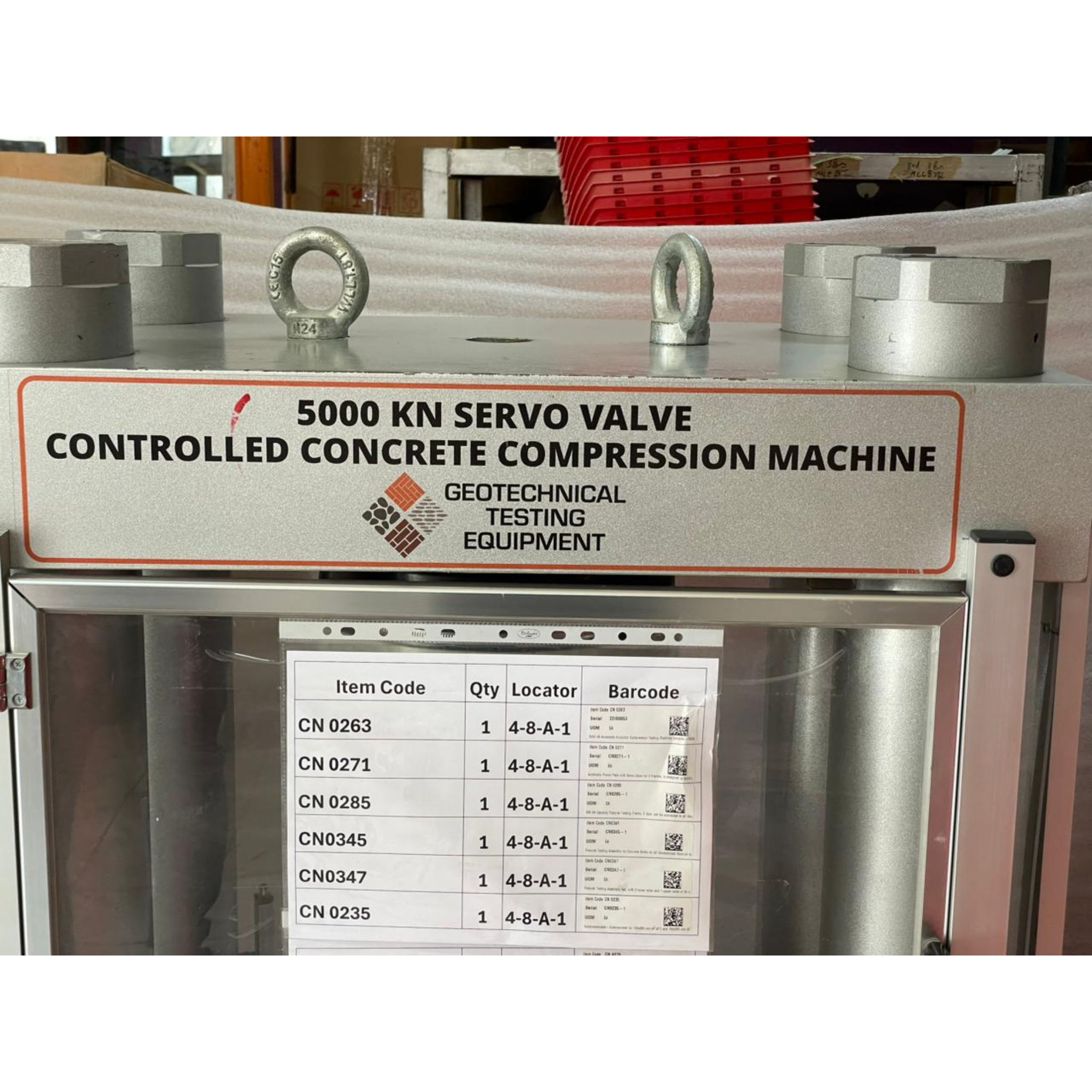 GEOTECHNICAL TESTING EQUIPMENT 5000 kN Servo Concrete Compression Mach ...