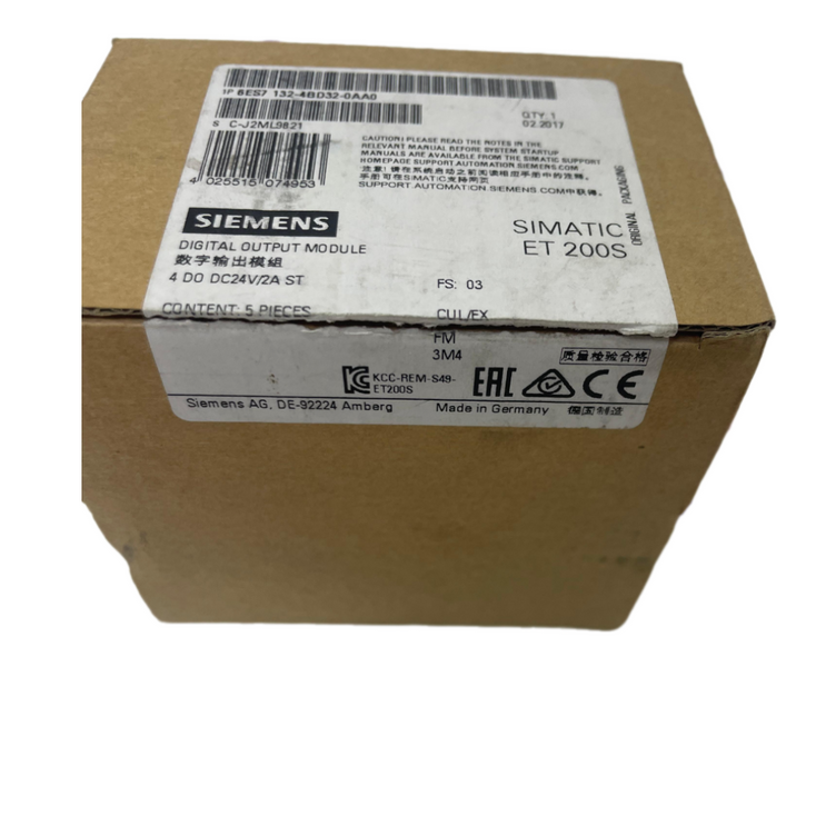 SIEMENS 6ES7132-4BD32-0AA0  Digital Output Module , 5 Pieces In Box