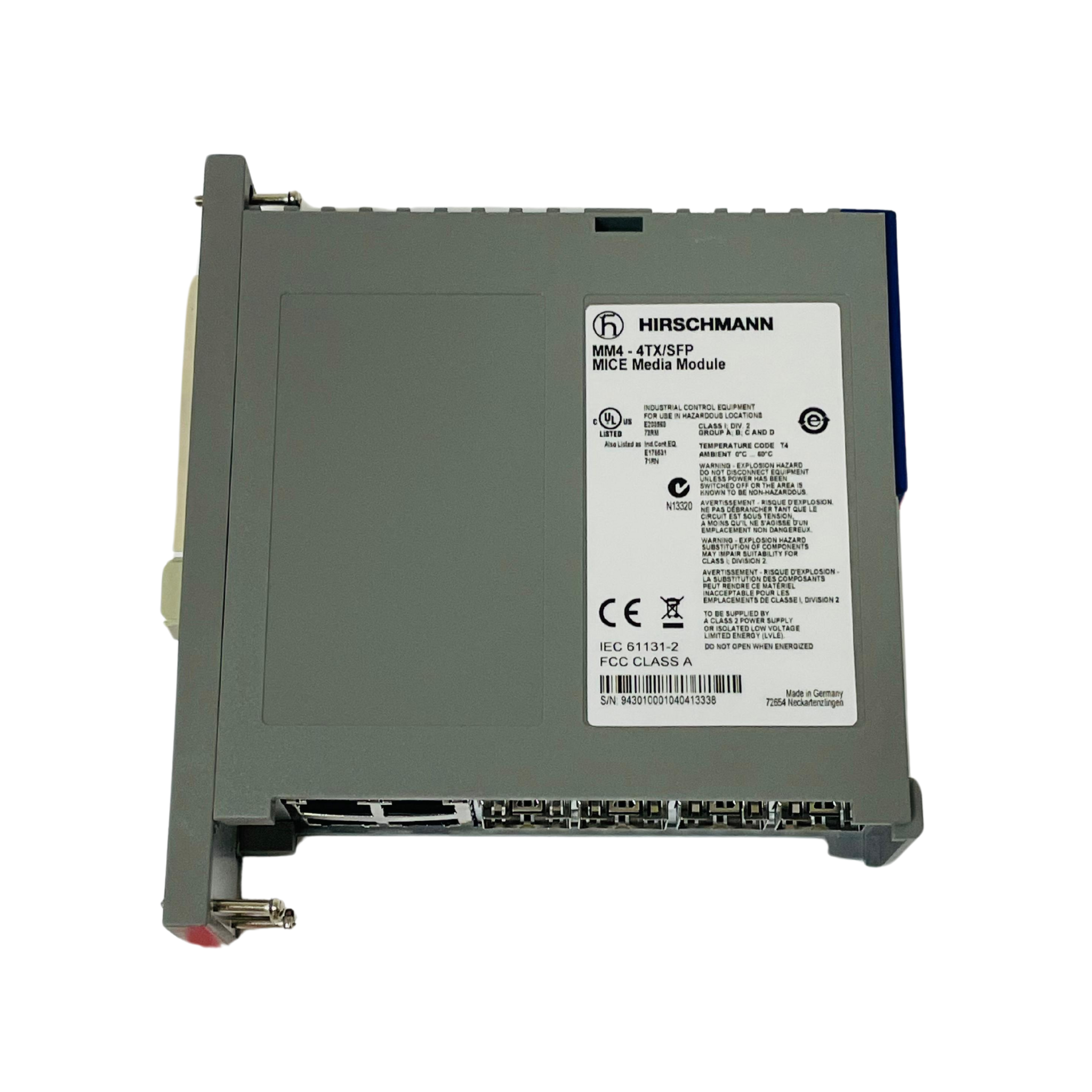 Fda's Mm4 Module HIRSCHMANN MM4-4TX/SFP Mice Media Module – We Sell Stocks