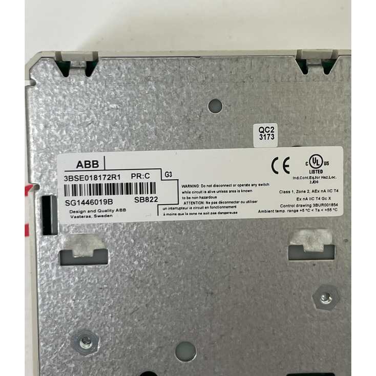 ABB 3BSE018172R1 SB822 Rechargeable Battery Unit