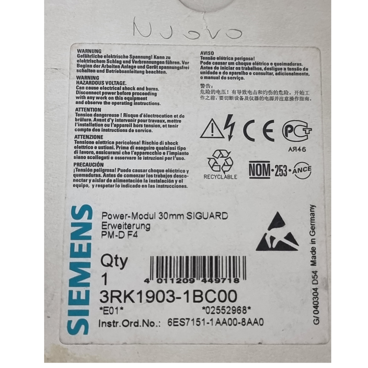 SIEMENS 3RK1903-1BC00 Power Module