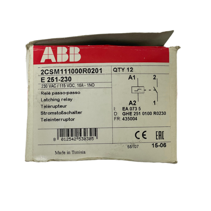 ABB E 251-230 2CSM111000R0201 Latching Relay ,12 Pieces In Box
